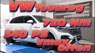 VW Touareg 3L TDI 286 PS  Allradprüfstand Chiptuning Softwareoptimierung #Touareg #Touaregchiptuning