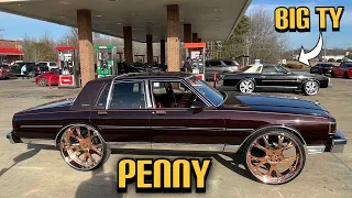 Big Ty got me to pull Penny Out‼️ And we made it a Carshow 💪🏾💪🏾💪🏾