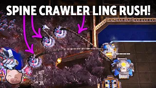 SPINE CRAWLER LING RUSH HOUR! (the Sex Panther build) | StarCraft 2