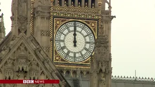 Big Ben's final chime before falling silent for four years — BBC News