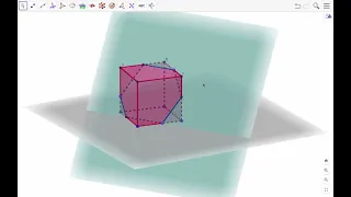 Построение сечений по трем точкам в программе GeoGebra.