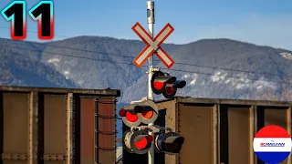 Canadian Railroad Crossings Compilation 11