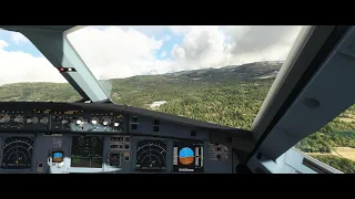 MSFS 2020 - Samos VOR DME approach runway 09 | A32NX | Live weather | 4K | Ultra