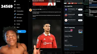 IShowSpeed Reacts To Cristiano Ronaldo Leaving Manchester United