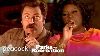 Ron and Donna being the unexpected twins at work | Parks and Recreation