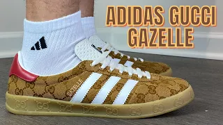 Gucci Adidas Gazelle On Feet Rep Review @airsneaker88