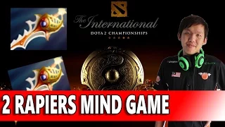 2 Rapiers Mind Game by Mushi - The International 2015 - IG vs Fnatic