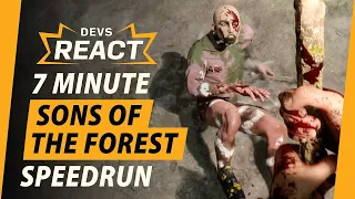 Sons of the Forest Developers React to 7 Minute Speedrun (Early Access)