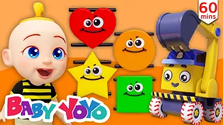 The Colors Song (Learning Color Shapes) + more nursery rhymes & Kids songs -Baby yoyo