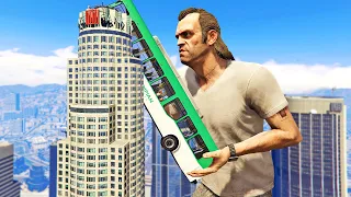 قراند 5 : الرجل العملاق | GTA V Playing as GIANTS