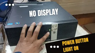 HP rp5800- hp rp5800 Not Turning on power button light on before some second off no display solution