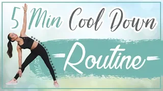 5 Min Yoga Cool Down / Stretching Routine nach dem Sport - Dehnen gegen Schmerzen