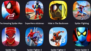 The Amazing Spider-Man 2, Superhero Stickmam, Hide in The Backroom, Spider Fighting,