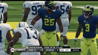 NCAA Football 2022-23 Week 7 - Penn State Nittany Lions vs Michigan Wolverines Roster Share