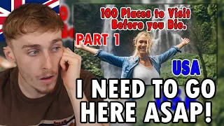 Brit Reacting to 100 Places In The USA You Need to Visit Before You Die (Part 1)