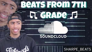 Reacting To My Old Beats!! (Beats From 7th Grade) | Sharpe