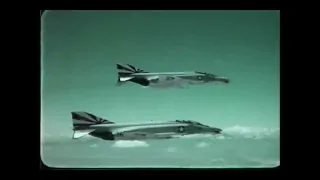 US Navy F-4B Phantom II of VF-111 "Sundowners" in flight (c1971)
