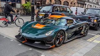 Insane 3M Koenigsegg Jesko terrorizing streets of London