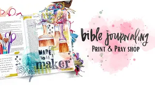 Print & Pray Bible Journal Process