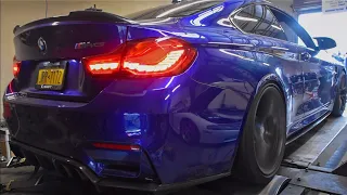 BMW M4CS dyno pulls exhaust sound! (Full bolt ons)