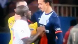 Rio Mavuba Lille Slap Ibrahimovic in the face during 2 2 draw with PSG (1)
