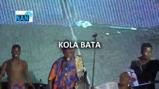 Kola Bata entertain guests at African Drums Festival