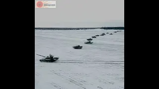 Russian and Belarusian Armored division live Fire exercise at the Brestsky training ground #Shorts