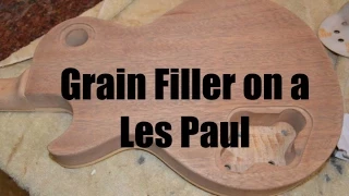 Grain Filler on a Les Paul Guitar, How to fill mahogany