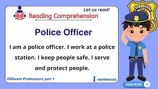 GRADE 1-3 Reading Comprehension Practice I PART 1 Different Professions I with Teacher Jake