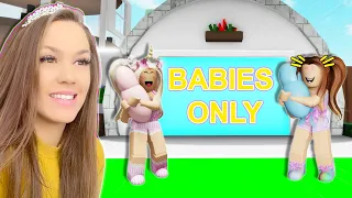 WE STOLE BABIES TO GET INTO THE BABY ONLY CLUB in BROOKHAVEN with IAMSANNA (Roblox Roleplay)