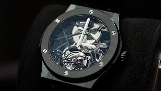 Hands On: HUBLOT Classic Fusion Skeleton Tourbillon All Black