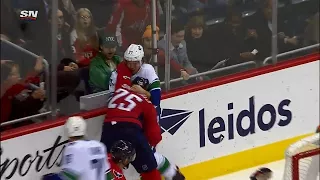 Hutton drops the gloves with Smith-Pelly after hit on Orpik