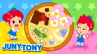 My Special Pizza 🍕 | Making Pizza with Random Ingredients | Food Song for Kids | JunyTony