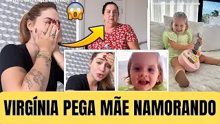 VIRGÍNIA FLAGRA MARGARETH NAMORANDO😱MARIA FLOR VISITA A AVÓ POLIANA 😍