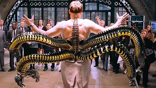 Octavius Demonstrates His Mechanical Arms - The Fusion Accident Scene - Spider-Man 2 (2004)