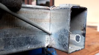 not all know, the easiest way in vertical welding thin square tube ( T-joint)