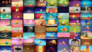 All 64 Where's Chicky episodes playing at once.