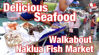 Walkabout & Fresh Seafood cooked perfectly at Naklua Fish Market
