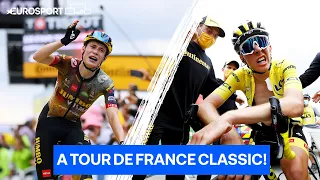 What. A. Battle 😮‍💨 Pogacar & Vingegaard's Fight To The Finish At Tour de France 2022! | Eurosport