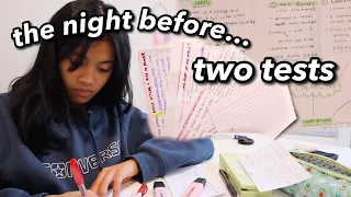 how to study THE NIGHT BEFORE a test