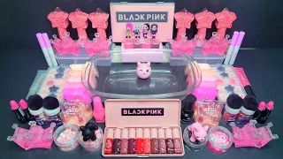 Blackpink slime - Mixing black pink makeup, parts, glitter and much more into clear slime