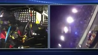 Wild in-car view of Bowyer's flip