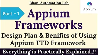 Part - 1 appium mobile automation framework scratch to advance level | TDD framework | java