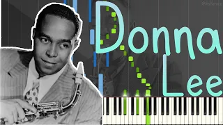 Charlie 'Bird' Parker - Donna Lee 1947 (Solo Bebop Jazz Piano Synthesia) [Jazz Standard] SPED UP
