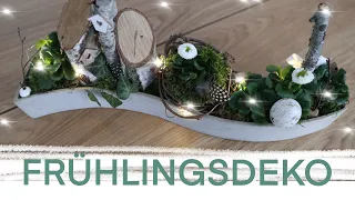 🌟DIY: Frühlingsdeko 🌟 mit Lichterkette u. Birkenästen, meine erste Osterdeko 2020