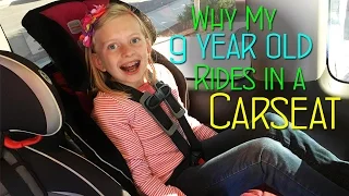 Why My 9 Year Old Rides In a Car Seat || Mommy Monday