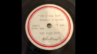 The Page Boys - But I See You (1959?)