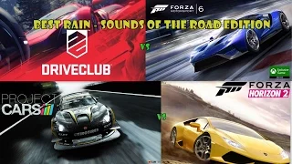 Driveclub vs Forza 6 vs Project CARS vs Forza Horizon 2 - Best Rain? (NO MUSIC Version)