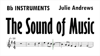 The Sound of Music Bb Instruments Sheet Music Backing Track Play Along Partitura