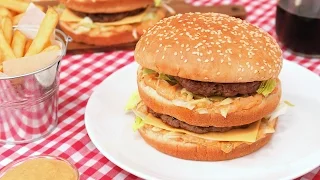 Cómo hacer Hamburguesa Big Mac casera | Carne y Salsa